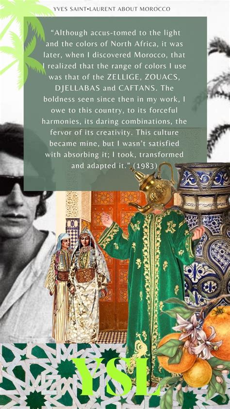 yves saint laurent moroccan quotes|ysl fashion morocco.